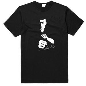Black Bruce Lee Silhouette T-Shirt