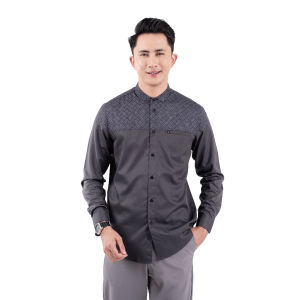 Kemeja Muslim Modern Premium Pria Dewasa Baju Koko Lengan Panjang Fadkhera Adlan