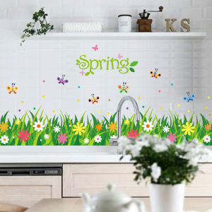 DECAL DÁN CHÂN TƯỜNG HOA CỎ MÙA XUÂN
