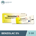 Benzolac 5 % Gel 5 Gram - Salep Obat Jerawat. 