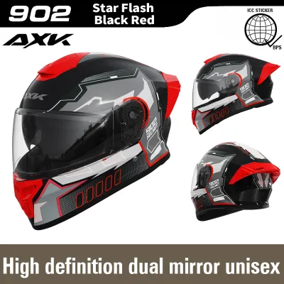 AXK 903 Full face helmet breathable and windproof goggles motorcycle specific safety helmet With ICC