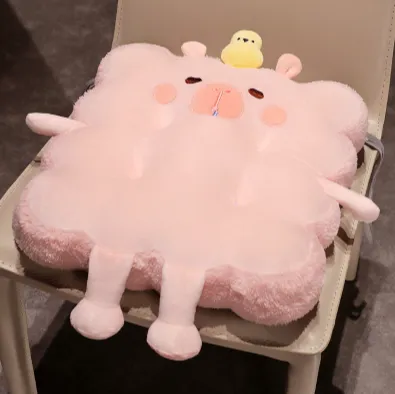 Gối trang trí tựa lưng sofa Capybara ngộ nghĩnh món quà yêu thương có dây cột