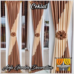 Gorden Minimalis Kupukupu Kombinasi Miring Mewah