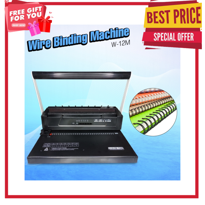 Wire Binding Machine QW12M A4 Size Heavy Duty Binder 31 Pitch Double