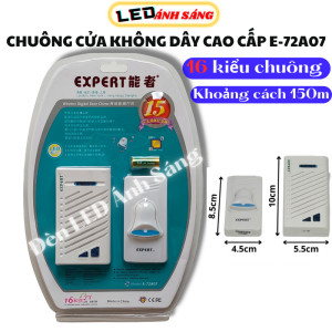 Bộ chuông cửa không dây Expert 72A07 gồm 16 kiểu chuông ( khoảng cánh xa 150m )