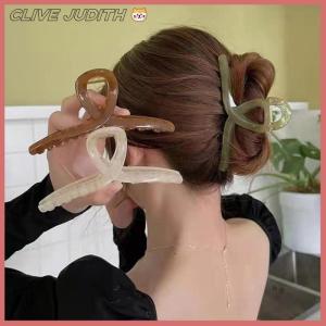 CISWGE Oversize Fashion Hair Claws Hair Clips for Girls Women Transparent Hair Claws Ponytail Claw Clip Crab Hair Accessories Headwear