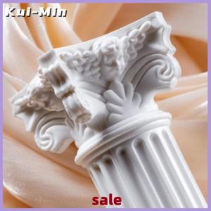 Kui-Min Roman Pillar Greek Column Statue Pedestal Candlestick Stand Figurine Sculpture Indoor Home Dinning Room Garden Scenery Decor