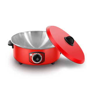 4L Large Capacity Multifunctional Electric Cooker Non-Stick Multi Cooker with Steamer 32CM Upgraded Electric Hot Pot