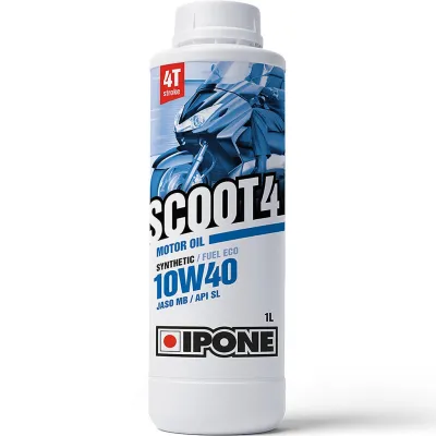 Nhớt Xe Tay Ga Cao Cấp Scooter Ipone Scoot 4 10W40 (1L) - Hàng Nhập 100% Pháp
