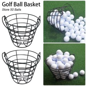 MUQZI Dây Kim Loại Giỏ bóng golf Hộp Đựng Bóng Có tay cầm Xô đựng bóng golf Thể thao ngoài trời Bóng tập luyện Đựng bóng golf Tổ chức tại nhà