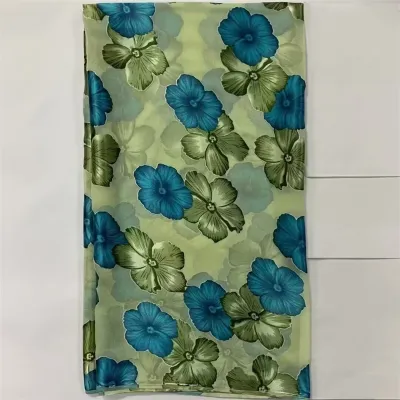 CWQ/ Soft Modern African Traditional Fabric Fashionable Silk Lace Fabric Clothing Sewing Fabric 5 Yards (0573