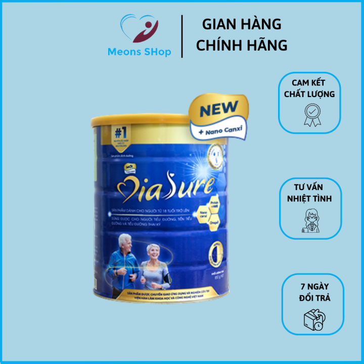 Sữa Non Tiểu Đường Diasure 850g, Sữa Non Dành Cho Người Tiểu Đường Hỗ Trợ Giảm Đường Huyết
