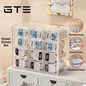 GTE Transparent Desktop Drawer Storage Box Large Capacity Stationery Cosmetic Bracelet Jewelry Mini Organizer Drawers Display Box - Fulfilled By GTE SHOP