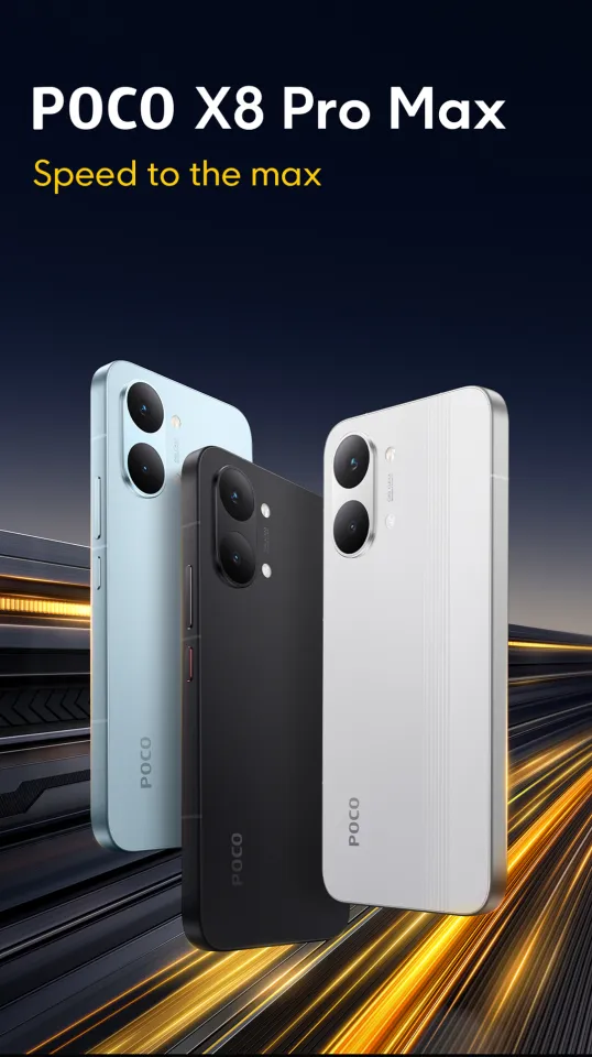 New POCO X8 Pro Max Smartphone | 12GB+256GB/12GB+512GB, Flagship