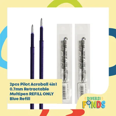 Pilot Acroball 4in1 0.7mm Retractable Multipen REFILL ONLY in Black Red Blue and Green
