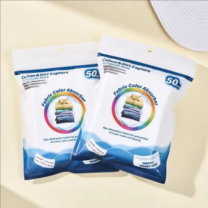 Yespery 100Pcs Màu Hấp Thụ Giấy Máy rửa gia dụng Chống Nhuộm Tấm Quần Áo Hỗn Hợp Rửa An Toàn Giấy