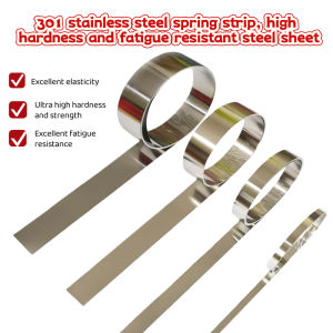 301 stainless steel spring strip high hardness fatigue resistant steel sheet precision instrument repair DIY model making industrial clamping and fixing materials