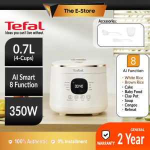 Tefal 0.7L (4 Cups) Rice Mate Mini Fuzzy Logic Rice Cooker | RK5151 (Baby Porridge Cooker Periuk Nasi 电饭锅 RK500166 RK5001 RK500 RK515165)