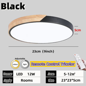 Modern LED Tri Color ceiling light Bedroom ceiling lamp Remote control ceiling lamp 3 colr lighting[Fast Shipping]
