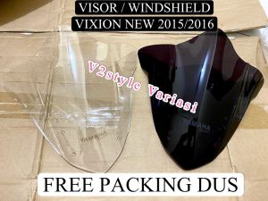 Visor Kawasaki Ninja R 150 & Kaca Angin Depan Bening