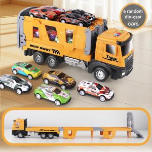 Childrens 1:16 Inertia Engineering Alloy Catapult Car/Racing Car Set/Catapult Track Transforming Car/Holiday Gift