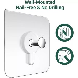 Local Photo Frame Hooks Storage Rack Screw Holders Door Hanger Self Adhesive Multi-Function Gadgets Organizer