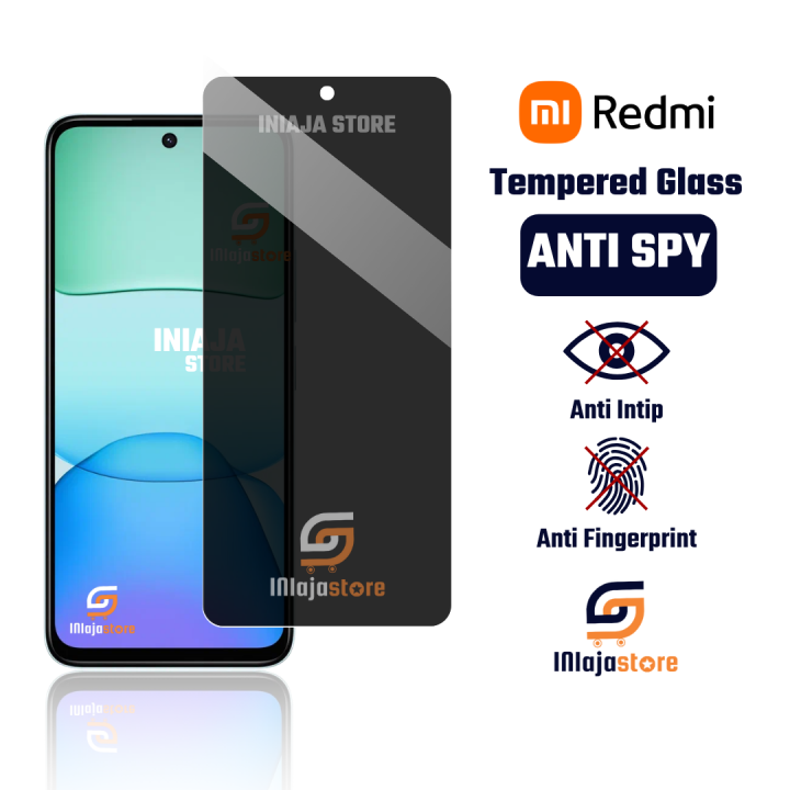 INIAJA Tempered Glass Anti Spy Redmi 13 13c 12 12c 10 2022 10 5G 10