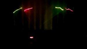 LAMPU LASER 4 MATA RGB LASER SHOW BISA IKUT IRAMA MUSIK BISA AUTO DAN MIXER DMX