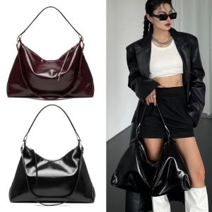 CANICECA Casual Cross-body Messenger Bag Versatile Oil Wax Leather Tote Bag Women Fashion Large Capacity Shoulder Bags