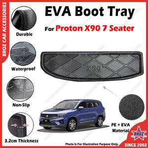 ✨ For Proton X90 EVA Copolymer Car Boot Tray Luggage Cargo Trunk Tray Dulang But Kereta Durable Easy Clean 100% Custom Fit Waterproof Senang Pasang Senang Cuci Kalis Tahan Lama Air 汽车后箱垫