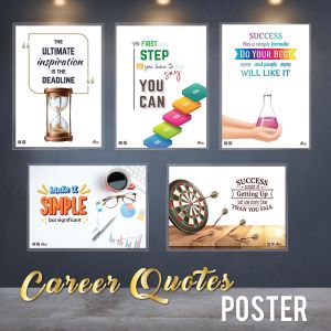 A4 size Inspirational Wall Art Glossy Laminated Poster Career Motivational Quotes Home Decor Living Room Office School Classroom Work Place Company Decoration Motivation Inspire Hiasan Dinding Kelas Sekolah Pembelajaran Good Wording
