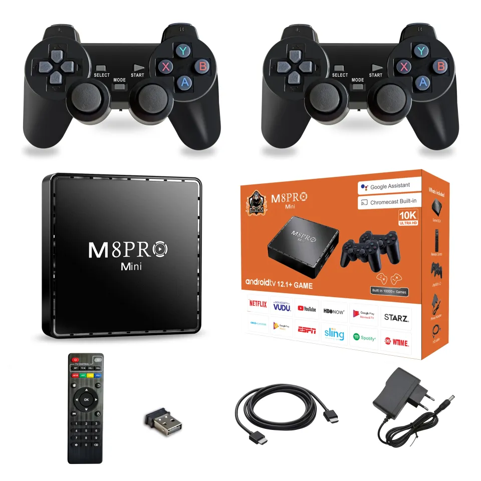 M8PRO MINI Game Stick Dual System 8K HD Arcade PSP N64 Family TV Mini Game  Machine PS2 Handle Classic X2 Games Console TV Box | Lazada PH