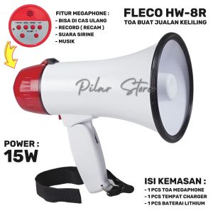 TOA SPEAKER UNTUK JUALAN KELILING FLECO HW-8R BISA RECAM