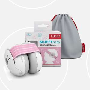 Alpine Muffy Baby Classic Earmuffs Green | Ear Muffs Sound Proof Protection For Infant Plane Flight