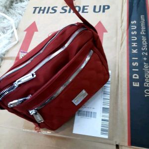 Tas Selempang Wanita Chibao Import 0071-22 Bahan Kanvas