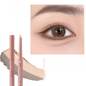 【Sweatproof/Natural Look】Dual-Ended Under Eye Brightener Eyebrow Pencil Waterproof Makeup Long-Lasting Eyebrow Kit