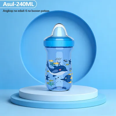 Lakoe Duckbill Drinking Cup Training Cup Baby BPA-Free with Handshake Shape PP 300ml Leak-Proof