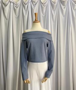 Sabrina Rib Top | One Shoulder Wanita - Sabrina Wanita - Lengan Panjang - Blouse Atasan Wanita
