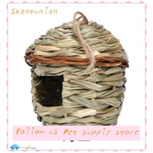 🎁【Special price】🎁Sha รังนกกลางแจ้งบ้านนกสานมือสำหรับตกแต่งบ้านนกกรงนกที่แขวนกรงนกแก้วแบบแฮนด์เมดสุดสร้างสรรค์