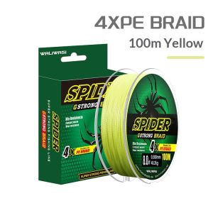 SERENEGLOW 4X PE Braided Fishing Line Super Strong 100M High Abrasion Resistance for Saltwater and Freshwater Fishing