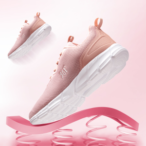 361 Degree Womens Sports Sneaker Mesh Breathable Light Casual Shock Absorption Female Running Shoes 681832280