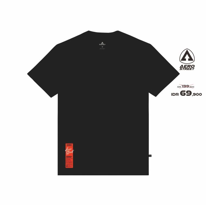 Aerostreet T Shirt Streetwear Agent Of Change Hitam Kaos T-Shirt T-Shirt AADAA