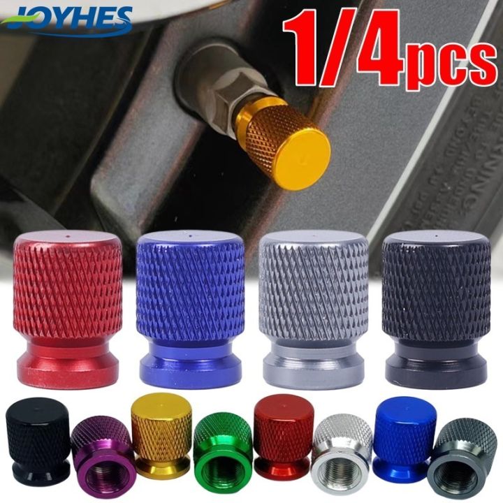 1/4Pcs Aluminum Alloy Car Tire Valve Cap Car Dustproof Tire Cap