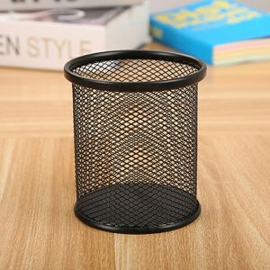 Giỏ Đựng Bút Lưới Sắt Văn Phòng Để Bàn - Ống Đựng Bút Kim Loại VUÔNG Văn Phòng Phẩm -Lumbley
