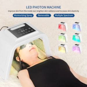 【COD】Masker LED PDT Light Omega 7 Warna Lampu Spa Face Terapi Sinar led mask Anti-wrinkle