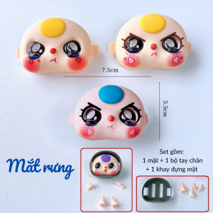 Mặt baby three 100% kèm tay chân phụ kiện thay thế Bộ Thay Mắt Baby ThreePhụ Kiện Thay Thế Mặt Chân Tay Baby Three