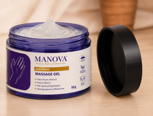 Manova Hand and Wrist Comfort Gel - Relieves pain from Arthritis Repetitive Strain Carpal Tunnel and Muscle Fatigue. Suitable for Seniors Desk Workers Freelancers and Professionals.