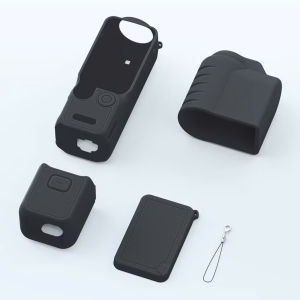 Ốp silicon bảo vệ DJI Osmo Pocket 3 4 4P combo Tay Cầm Máy Ảnh Gimbal Vỏ Chống Trầy Xước Vỏ Bảo Vệ Mềm Nắp ống kính