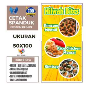 Cetak Spanduk JAJANAN KEKINIAN NEW Costom Desain