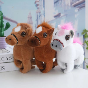 VERIDIAI ตุ๊กตาน่ารัก ซีรีส์สร้อยข้อมือแบบตบ 18ซม แบบข้อมือ ตุ๊กตาม้าจำลอง ของเล่นตุ๊กตา นุ่มนวล สร้อยข้อมือตุ๊กตาผ้าขนฟู ของขวัญวันเกิด